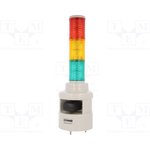 STD56L-WA-3-24-RAG, Сигнализатор световая колонна, Uпит 24ВDC, LED, IP54, -30-50°C