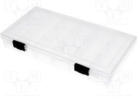 NB-BOX18A, Контейнер: коробка с перегородками, 208x110x30мм, прозрачный
