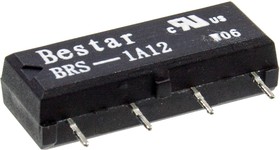 BRS-1A12, герконовое реле 12В 1FormA SIP