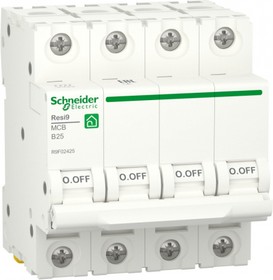 Schneider Electric RESI9 Автоматический выключатель (АВ) B 25А 4P 6000A