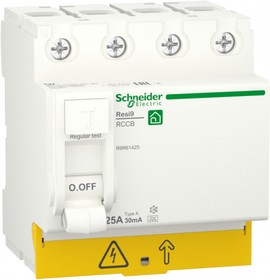 Schneider Electric RESI9 Выключатель дифференциального тока (УЗО) 25А 4P 30мА тип A