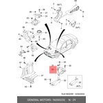 96550232, Подушка двигателя/КПП General Motors передняя левая LACETTI 1.4/1.6