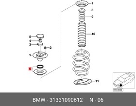 Тарелка пружины Вх с упорным подшипником для BMW: