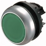 216619 M22-DR-G, RMQ Titan M22 Series Green Maintained Push Button, 22mm Cutout, IP66, IP67, IP69