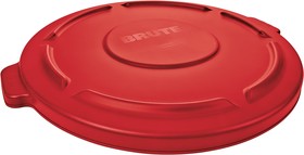 FG263100RED, 565mm Red PE Bin Lid for 121.1L BRUTE Container, 2632 BRUTE Containers, 41mm