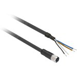 XZCP1141L20, Straight Female 4 way M12 to Unterminated Sensor Actuator Cable, 20m