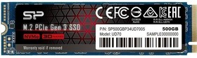 SP500GBP34UD7005, Твердотельный диск 500GB Silicon Power UD70, M.2 2280, PCI-E 3x4, [R/W - 3400/3000 MB/s]
