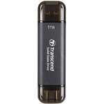 TS1TESD310C, Портативный SSD Transcend 1Tb, USB 10Gbps, Type-C/Type-A, Черный