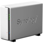 Synology DS120j Сетевое хранилище 1x2.5"/3.5" SATA, Marvell Armada 3700/2x800kHz, DDR3L 512Mb, 1x1 Гбит/с, 2xUSB
