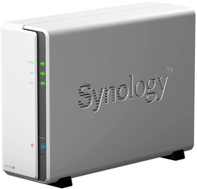 Фото 1/10 Synology DS120j Сетевое хранилище 1x2.5"/3.5" SATA, Marvell Armada 3700/2x800kHz, DDR3L 512Mb, 1x1 Гбит/с, 2xUSB