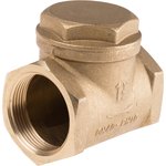 Brass Single Check Valve, BSP 1-1/2in, 16 bar