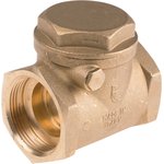 Brass Single Check Valve, BSP 1-1/2in, 16 bar