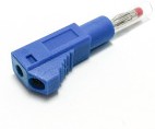 Фото 1/3 BU-3261410-6, Blue Male Banana Plug, 4 mm Connector, Solder Termination, 20A, 1000V