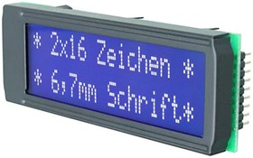 Фото 1/2 EA DIP162-DN3LW, LCD Character Display Modules & Accessories Black/White Contrast White LED Backlight