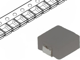 Фото 1/2 HPI0420-4R7, Дроссель: проволочный, SMD, 4,7мкГн, Iраб: 2А, 105мОм, ±20%