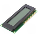 DEM 16102 FGH-PW, Дисплей LCD, алфавитно-цифровой, STN Positive, 8x2, LED, PIN 16