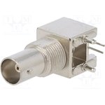 RF1-01A-D-00-75-M, Гнездо, BNC, "мама", угловой, 75Ом, THT, на панель, на PCB ...