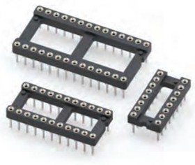110-41-314-41-001000, Conn DIP Socket SKT 14 POS 2.54mm Solder ST Thru-Hole Tube