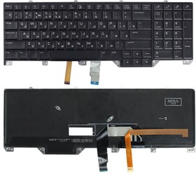 Фото 1/2 Клавиатура для ноутбука Dell Alienware 17 R4 черная с подсветкой
