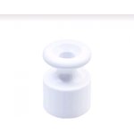 Изолятор для наружного монтажа, пластик, цвет белый (100 шт/уп) Bironi
