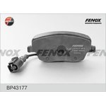 Колодки тормозные передние, с датчиком износа FENOX BP43177