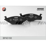 Колодки тормозные передние FENOX BP43193