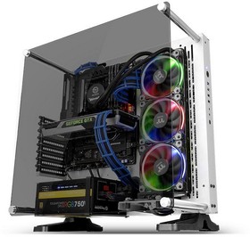 Фото 1/10 Корпус Thermaltake Core P3 TG Snow/White CA-1G4-00M6WN-05 /Wall Mount/SGCC/Tempered Glass*1/Color Packing