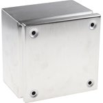 Unpainted Stainless Steel Terminal Box, IP66, 175 x 175 x 120mm