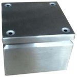 Unpainted Stainless Steel Terminal Box, IP66, 300 x 300 x 120mm
