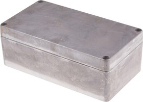 Фото 1/3 Silver Die Cast Aluminium Enclosure, IP66, Silver Lid, 220 x 120 x 81mm