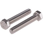 Plain Stainless Steel Hex, Hex Bolt, M5 x 30mm