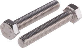 Фото 1/2 Stainless Steel Hex, Hex Bolt, M5 x 30mm
