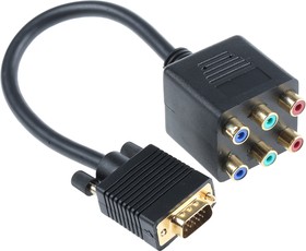 Фото 1/2 AV Adapter, Male VGA to Female Phono