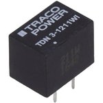 TDN 3-1211WI, Isolated DC/DC Converters - Through Hole 4.5-18Vin 5Vout 600mA 3W ...