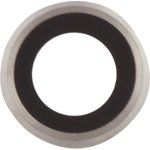 Стекло основной камеры с оправой для iPhone 6 (4.7") серебро