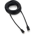 Кабель Cablexpert DisplayPort- HDMI, 10м, 20M/19M, черный, экран, пакет
