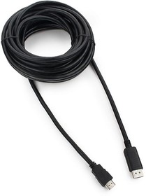Фото 1/8 Кабель Cablexpert DisplayPort- HDMI, 10м, 20M/19M, черный, экран, пакет