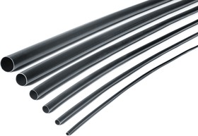 315-13003 TA37 9-3-PO-X-BK, Adhesive Lined Heat Shrink Tubing, Black 9mm Sleeve Dia. x 1.2m Length 3:1 Ratio, TA37 Series