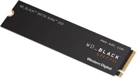 Фото 1/3 Накопитель WD SSD Black SN770 NVMe, 1.0TB, M.2(22x80mm), NVMe, PCIe 4.0 x4, 3D TLC, R/W 5150/4900MB/s, IOPs 740 000/800 000, TBW 600, DWPD 0