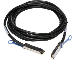 Фото 1/2 Кабель Fibertrade FT-QSFP+-CabP-AWG30-3, Кабель DAC Copper cable, 40G, QSFP+ -to- QSFP+, 30AWG витая пара, 3M