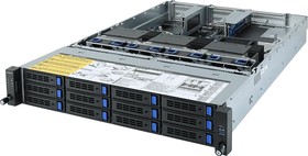 Фото 1/5 Серверная платформа Gigabyte R282-Z93 (rev. A00) AMD EPYC™ 7003 DP Server System,Supports up to 3 x double slot GPU cards,NVIDIA® NGC™ Ready