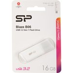 Флеш-память Silicon Power Blaze B06 16Gb/USB 3.2/Белый (SP016GbUF3B06V1W)