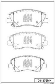 D11376MH, D11376MH_колодки тормозные дисковые!\ KIA Rio 17