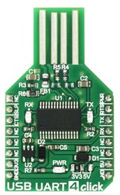 MIKROE-2810, USB UART 4 Click USB to UART Interface Converter Module 5V