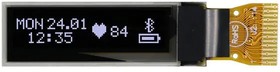 EA W096016-XALW, Дисплей: OLED, графический, 1,18", 96x16, Разм: 29,1x9,2x1,3мм