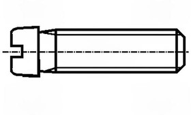 Фото 1/2 B3X10/BN404, Винт, M3x10, 0,5, Головка: цилиндрическая, прямой, 0,9мм, сталь