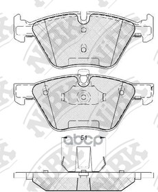 Фото 1/3 NiBK Колодки тормозные дисковые PN0513