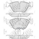 Колодки передние BMW 5:F07/F10/F11 7:F02/F04 NIBK PN0545