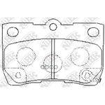 Колодки тормозные задние NIBK PN1494
