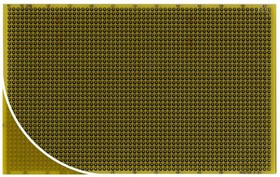 Фото 1/3 RE200-LF, Single Sided Matrix Board FR4 With 38 x 61 1mm Holes, 2.54 x 2.54mm Pitch, 160 x 100 x 1.5mm